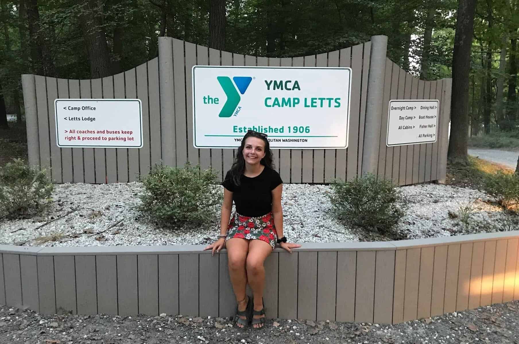 Megan at the summer camp