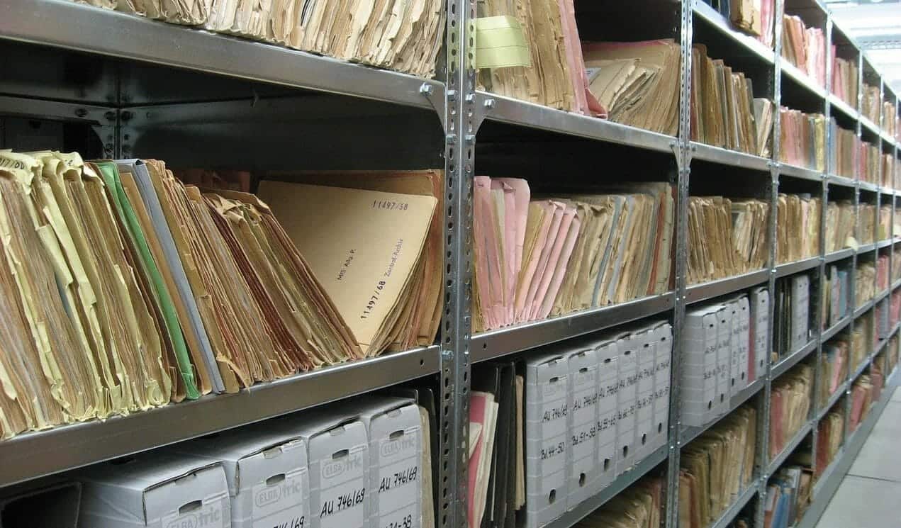 archive shelves