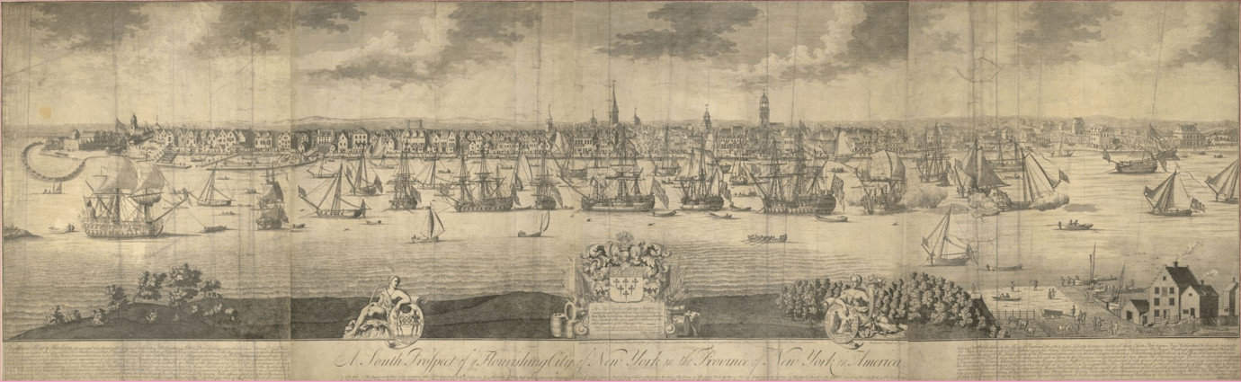 Harris, T. "A South Prospect of the Flourishing City of New York in the Province of New York in America 1746